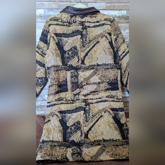 Boho Handcrafted Tapestry Jacket W 3/4 Sleeves - Picture 11 of 15